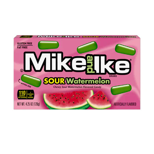 Mike & Ike Sour Watermelon 120g / 12 Pcs
