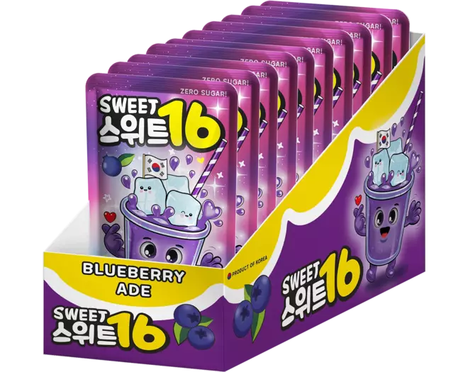 Sweet16 Blueberry Ade (Zero Sugar) with Sweeteners 10x200ml (Korean)