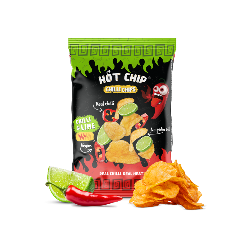 Hot Chip Chipsy Chilli & Lime 15 x 80g