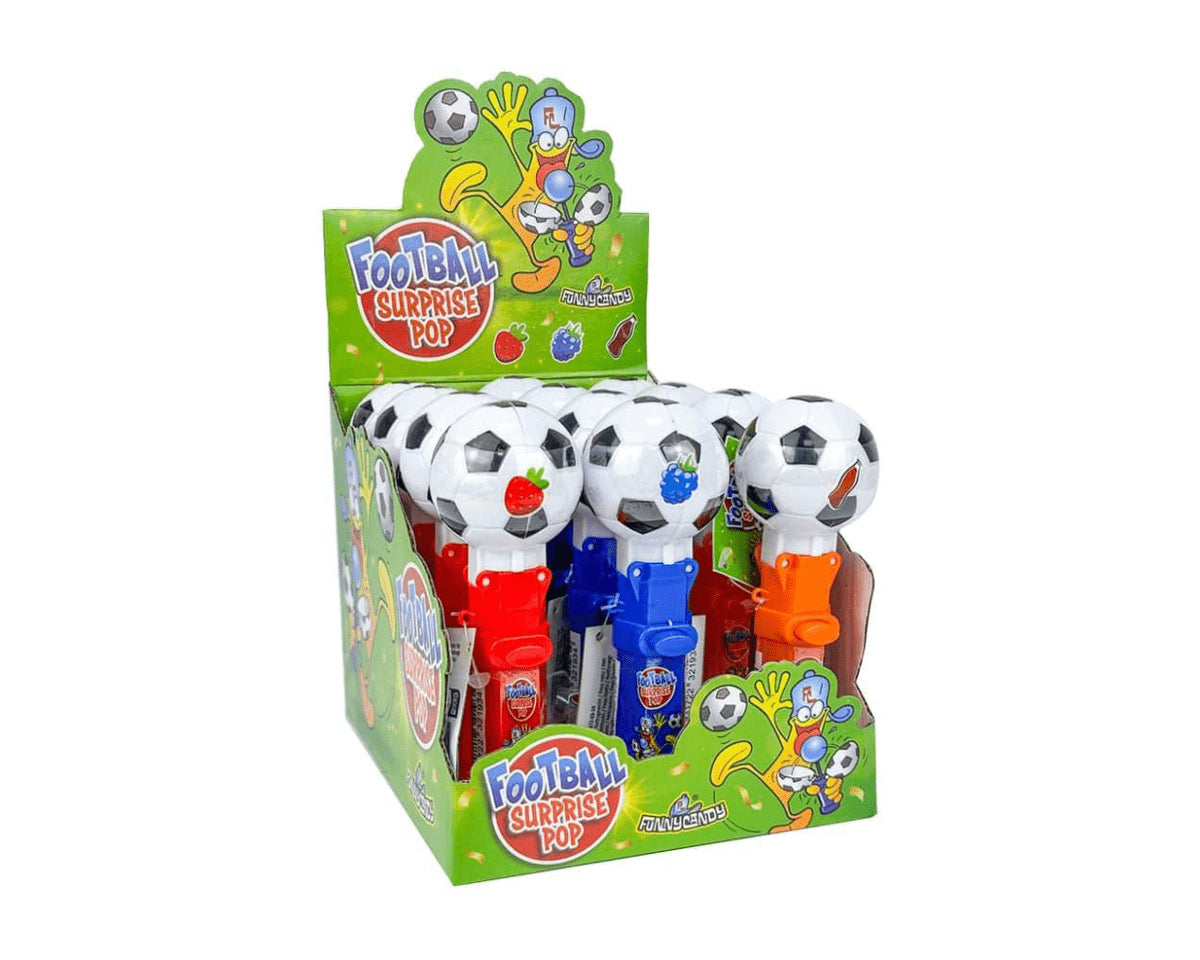 Funny Candy Football Surprise Pop 12 x 10 gram
