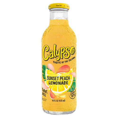 Calypso Sunset Peach Lemonade fles 473ml - Amerikaanse dranken inkopen