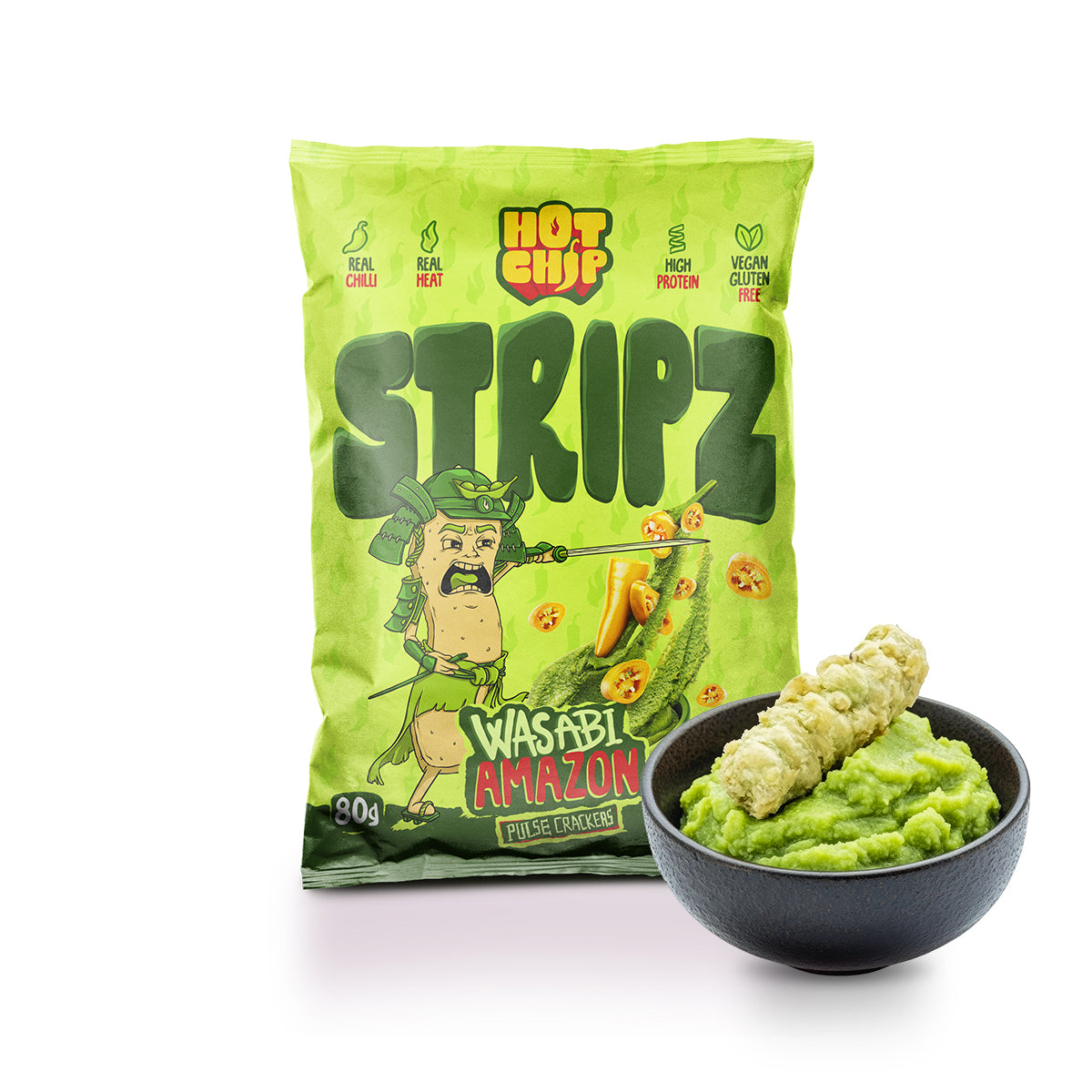 Hot Chip Stripz Wasabi Amazon 20 x 80g