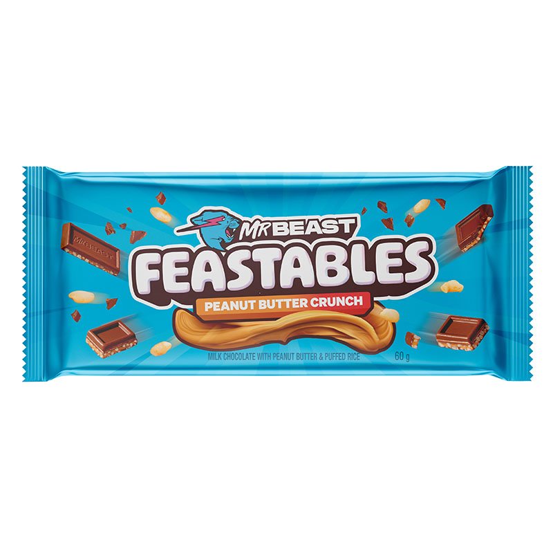 Mr Beast Feastables Peanut Butter 10 x 60g