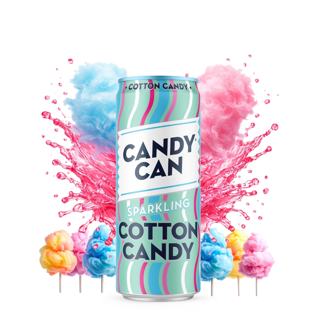 Candy Can Sparkling Cotton Candy 12x330ML