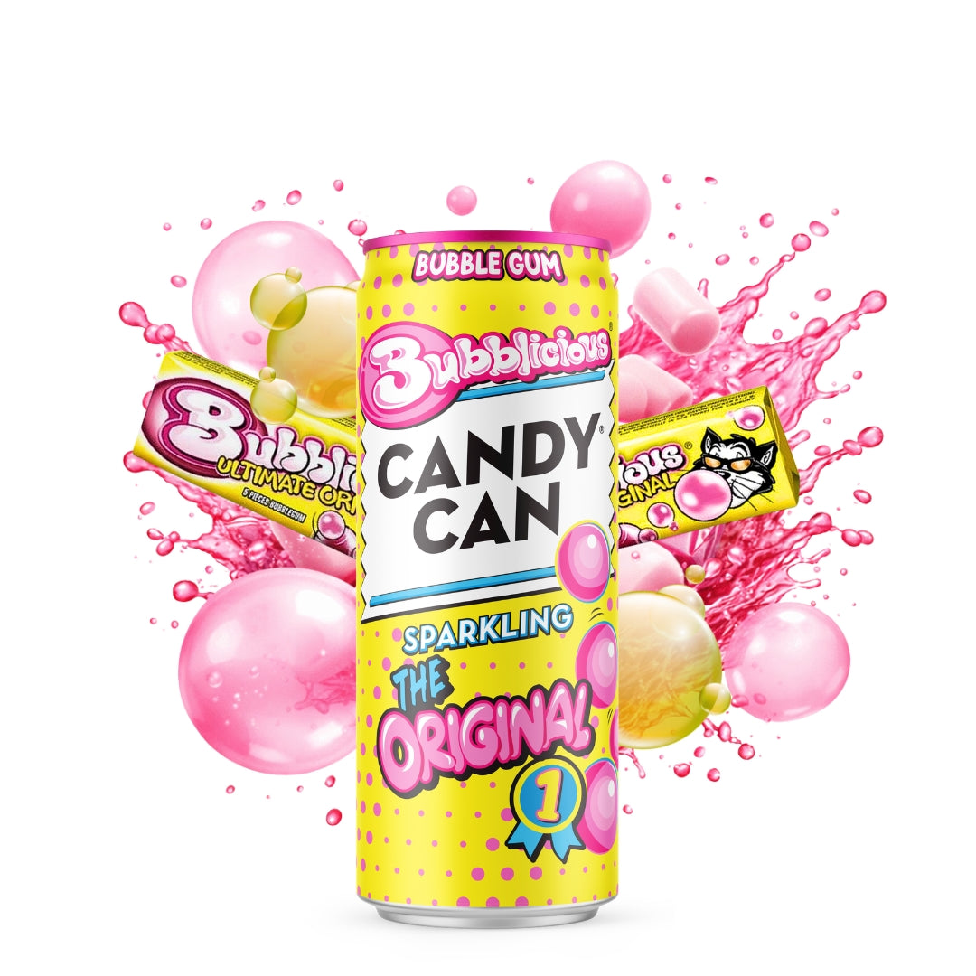 Candy Can x Bubblicious Sparkling The Original 12x330ML