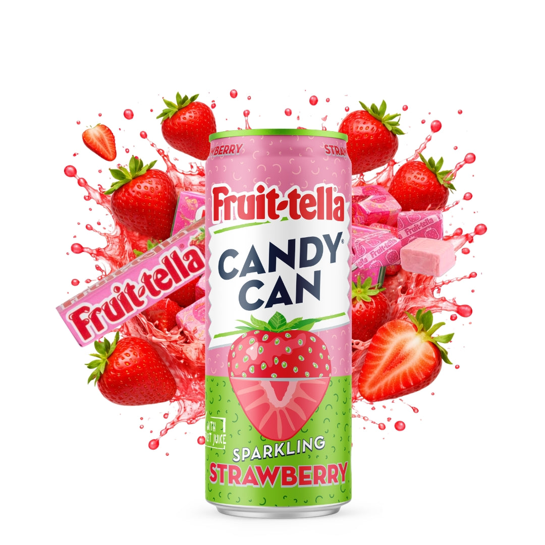 Candy Can x Fruit-tella Sparkling Strawberry 12x330ML