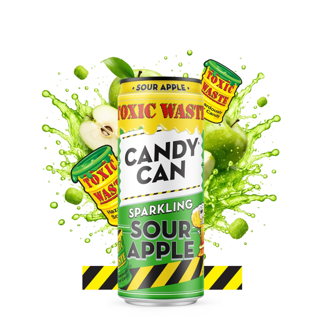 Candy Can x Toxic Waste Sparkling Sour Apple 12x330ML