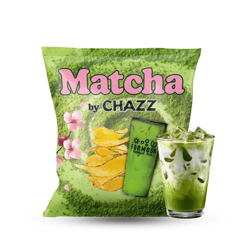 Chazz chips matcha flavour 50g tray 17 stuks exotische chips groothandel