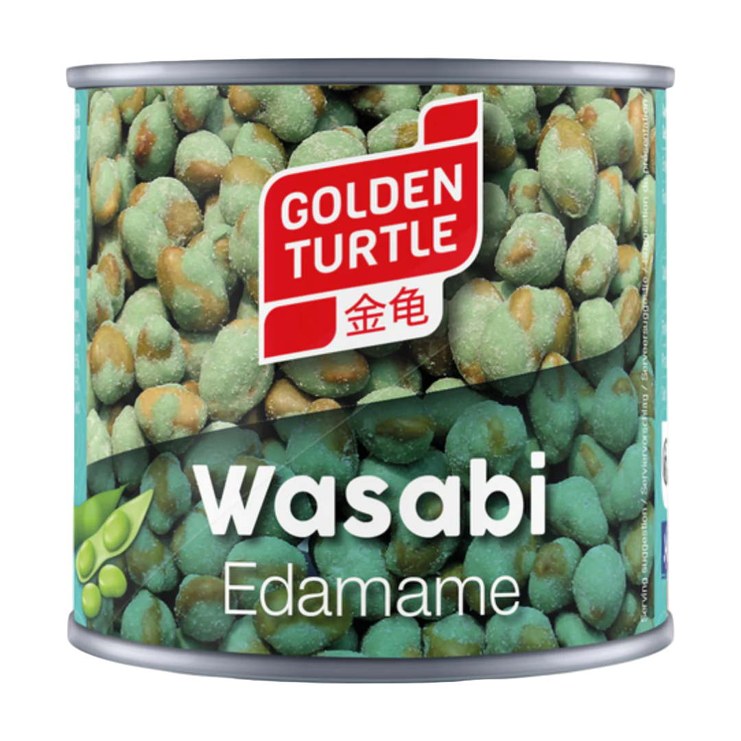 Wasabi Coated Edamame Beans GOLDEN TURTLE 12 x 140 gr