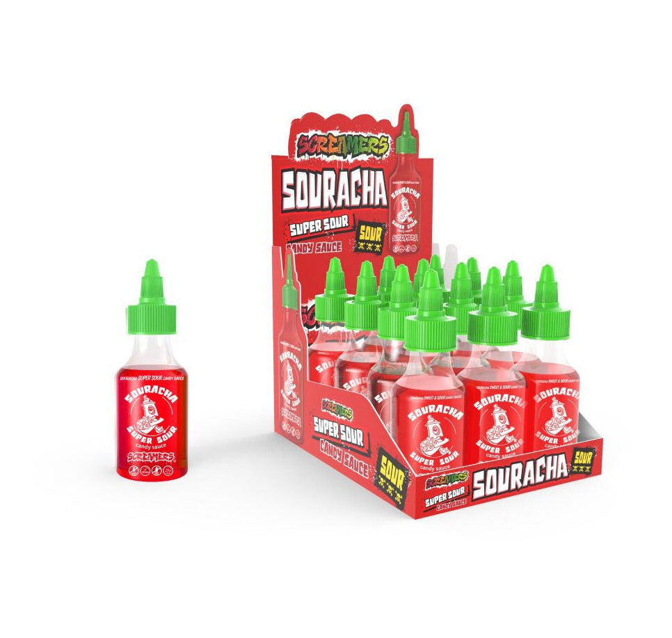 Screamers Souracha Super Sour Candy Sauce 12x 90ml