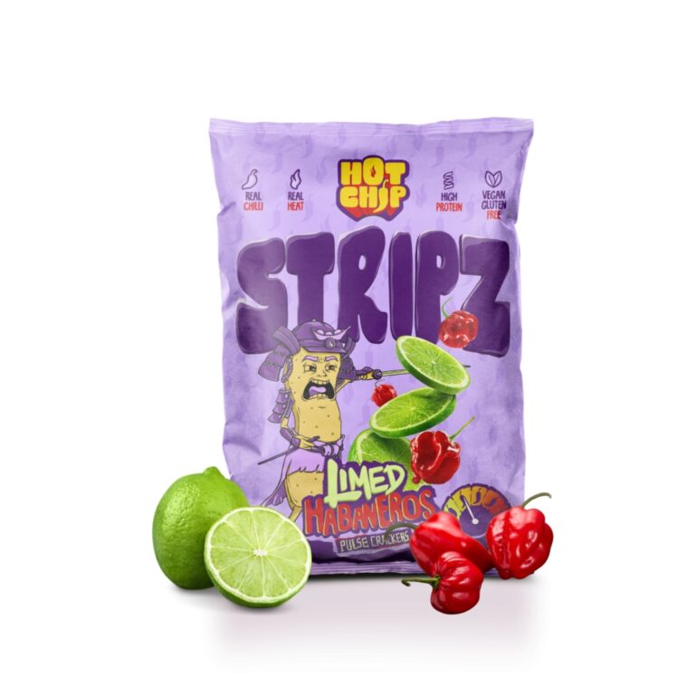 Hot Chip Stripz Limed Habaneros 20 x 80g