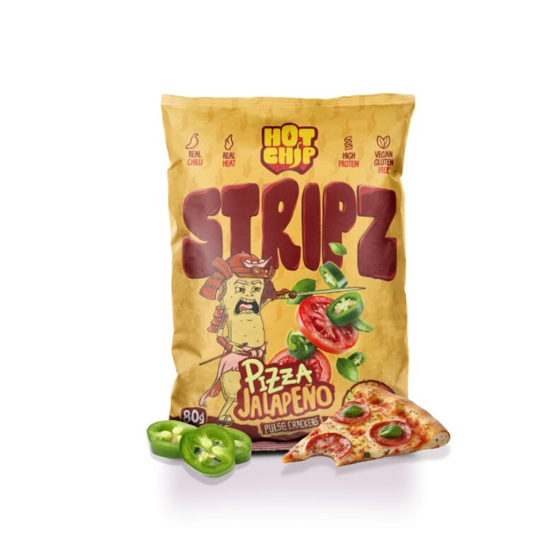 Hot Chip Stripz Pizza Jalapeno 20 x 80g